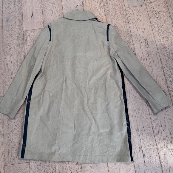 WANDA NYLON PARIS SPRING SUMMER RAINWEAR MENS DESIGNER JACKET COAT BEIGE SZ. 40 - Picture 5 of 7